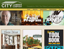 Tablet Screenshot of citylumber.com